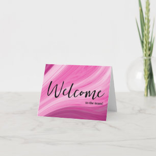Persoonlijk eenvoudige Elegante Welkom bij het tea Kaart