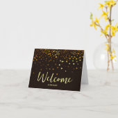 Persoonlijk eenvoudige Elegante welkom bij het tea Kaart (Gele Bloem)
