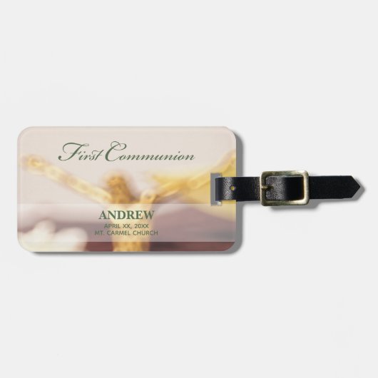 Persoonlijk, Eerste Communicatie Gefeliciteerd Bagagelabel (Voorkant horizontaal)
