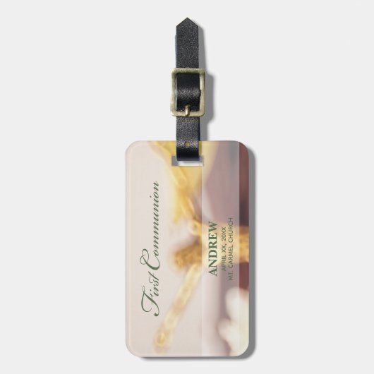 Persoonlijk, Eerste Communicatie Gefeliciteerd Bagagelabel (Voorkant verticaal)