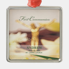 Persoonlijk, Eerste Communicatie Gefeliciteerd Metalen Ornament