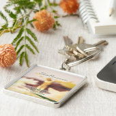 Persoonlijk, Eerste Communicatie Gefeliciteerd Sleutelhanger (Zijkant)