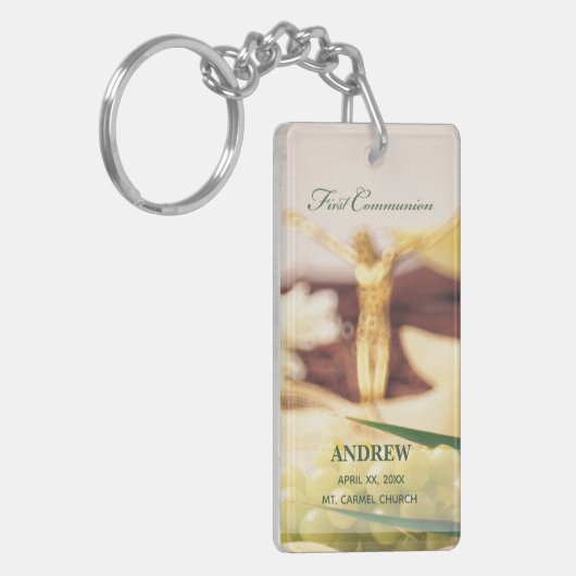 Persoonlijk, Eerste Communicatie Gefeliciteerd Sleutelhanger (Voorkant Links)