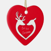 Persoonlijk eerste kerstcadeautje keramisch ornament (Rechts)