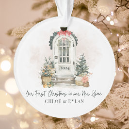 Persoonlijk eerste kerstfeest in nieuw huis-acryli ornament
