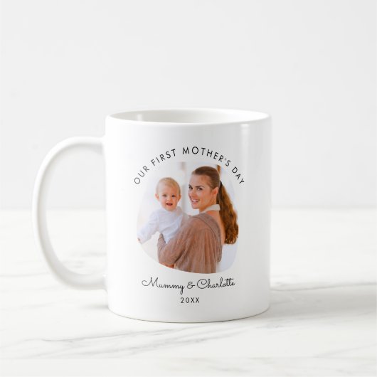 Persoonlijk eerste Moederdag cadeau voor mama Koffiemok (Links)