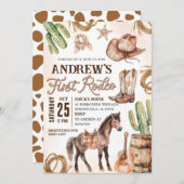 Persoonlijk eerste Rodeo Baby shower Kaart (Voorkant / Achterkant)