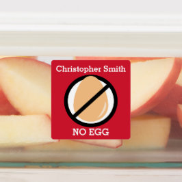 Persoonlijk ei-allergiesymbool voor kinderen Geen  Labels