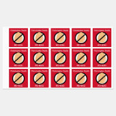 Persoonlijk ei-allergiesymbool voor kinderen Geen  Labels (Vel)