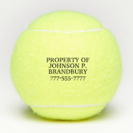Persoonlijk Eigendom Van Tennisballen