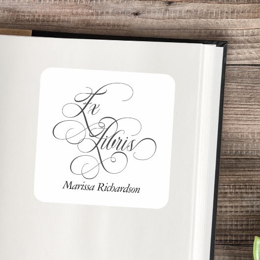 Persoonlijk Elegaant Ex Libris Boekplaatje Sticker