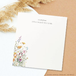 Persoonlijk Elegant Bloemrijk Chic Notitieboekje Notitieblok