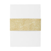 Persoonlijk Elegant Burgundy Gold Glitter Wedding Uitnodigingen Wikkel (Achterkant Voorbeeld)