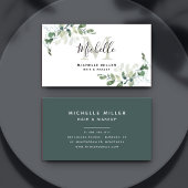 Persoonlijk Elegant Eucalyptus Monogram Visitekaartje