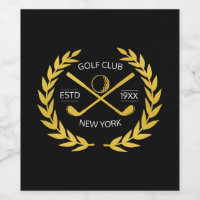 Persoonlijk Elegant Golf Club Gold Wreath