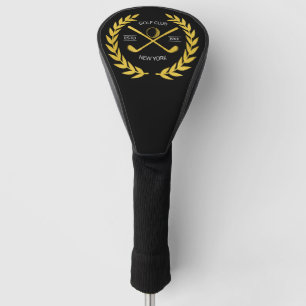 Persoonlijk Elegant Golf Club Logo Gold Wreath Golfheadcover