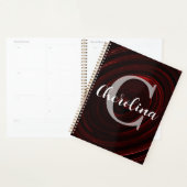 Persoonlijk Elegant Initiaal Wervelpatroon Planner (Display)