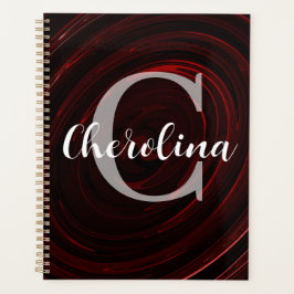 Persoonlijk Elegant Initiaal Wervelpatroon Planner