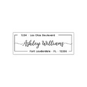 Persoonlijk Elegant Manuscript Informeel Adres van Zelfinktende Stempel (Design)