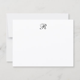 Persoonlijk Elegant Minimalistisch Script Monogram Notitiekaartje