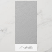 Persoonlijk Elegant Minimalistisch Silver-Bladwijz (Voorkant)
