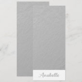 Persoonlijk Elegant Minimalistisch Silver-Bladwijz (Voorkant / Achterkant)