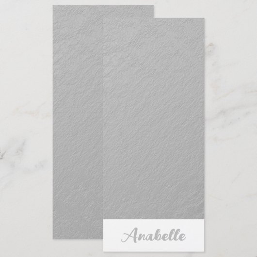 Persoonlijk Elegant Minimalistisch Silver-Bladwijz (Voorkant / Achterkant)