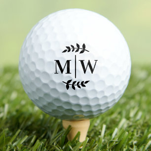 Persoonlijk Elegant Monogram Golfballen