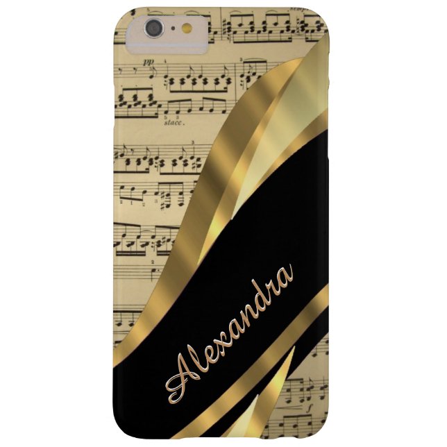 Persoonlijk elegant muziekblad Case-Mate iPhone case (Achterkant)