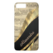 Persoonlijk elegant muziekblad Case-Mate iPhone case (Achterkant)
