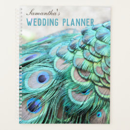 Persoonlijk Elegant Peacock Feathers Wedding Planner