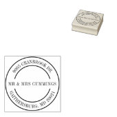 Persoonlijk Elegant Retouradres voor Koppels Rubberstempel (Gestempeld)