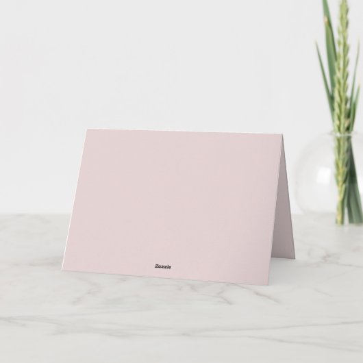 Persoonlijk Elegant Roze Script Bruidsdouche Bedankkaart (Achterkant)