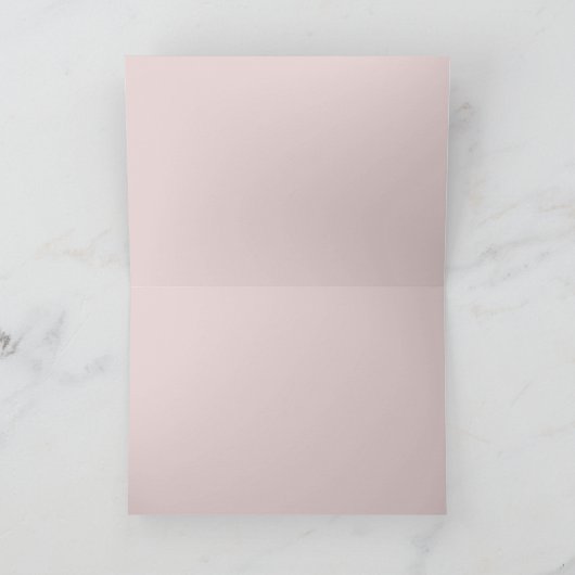 Persoonlijk Elegant Roze Script Bruidsdouche Bedankkaart (Binnen)