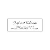 Persoonlijk Elegant Script Informel Retouradres Zelfinktende Stempel (Design)