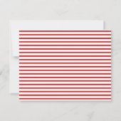 Persoonlijk Elegant Script Rode Hart Notitiekaartje (Achterkant)