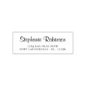 Persoonlijk Elegant Script Zakelijk Retouradres Zelfinktende Stempel (Design)