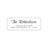 Persoonlijk Elegant Script Zakelijk Retouradres Zelfinktende Stempel (Design)