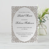 Persoonlijk Elegant Silver-Vrijgezellenfeest Kaart (Staand voorkant)