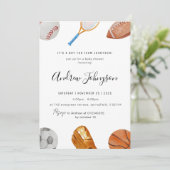 Persoonlijk Elegant Sport Baby shower Kaart (Staand voorkant)