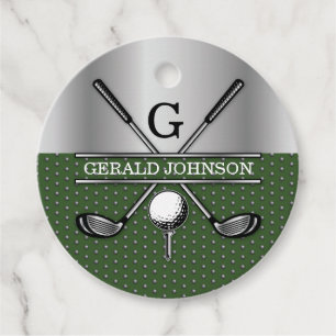Persoonlijk Elege Golf Monogram Logo Bedankjes Labels