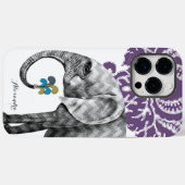 Persoonlijk Elephant Damask iPhone 7 hoesje (Achterkant (horizontaal))