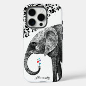 Persoonlijk Elephant Damask iPhone 7 hoesje (Achterkant)