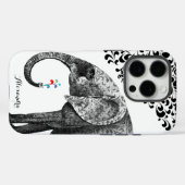 Persoonlijk Elephant Damask iPhone 7 hoesje (Achterkant (horizontaal))