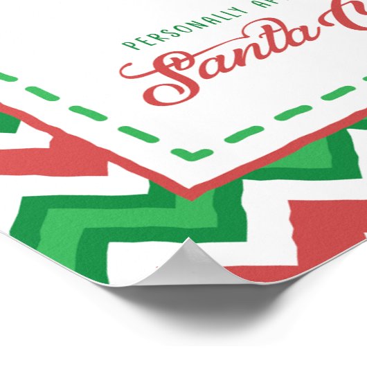 , persoonlijk Elf-goedkeuringscertificaat Poster (Hoek)