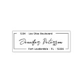 Persoonlijk Ellegant Stijlvol Script Retouradres Zelfinktende Stempel (Design)