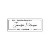 Persoonlijk Ellegant Stijlvol Script Retouradres Zelfinktende Stempel (Design)