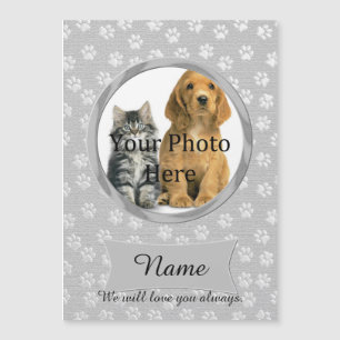 Persoonlijk en Cute Gray Custom Memorial