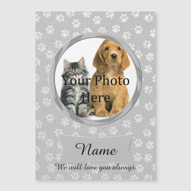 Persoonlijk en Cute Gray Custom Memorial (Voorkant)