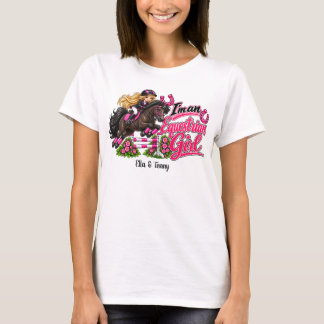Persoonlijk equestrisch T-shirt voor tieners/vrouw